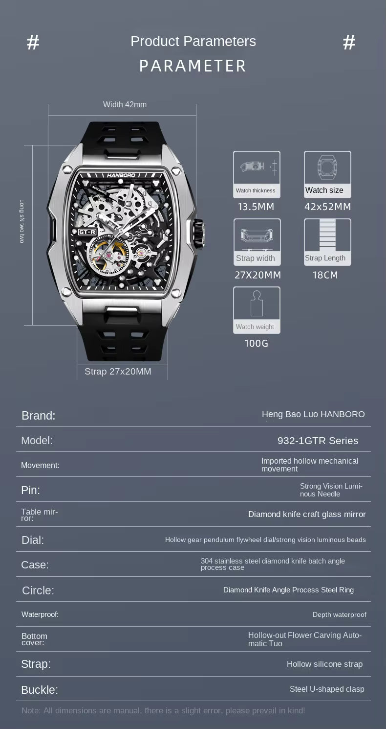 MACHER GTR - Performance Driven Racing Timepieces - Richard mille, jacob&co homage Watches