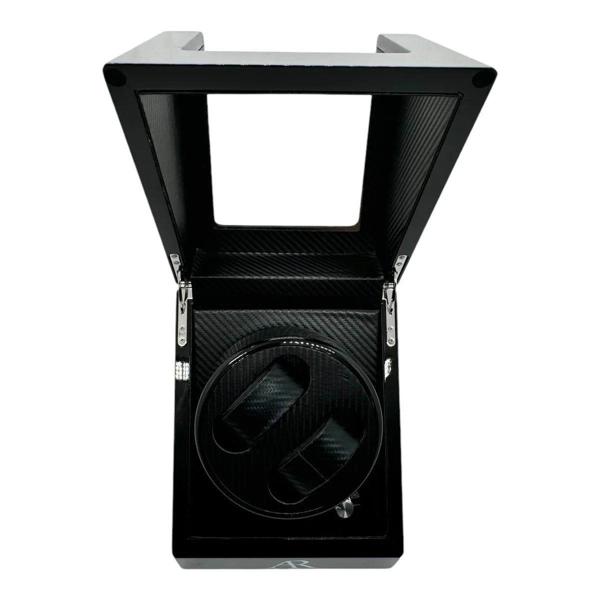 MACHER Black 2pcs automatic watch winder box (Carbon fiber guts) - Performance Driven Racing Timepieces - Richard mille, jacob&co homage Watches