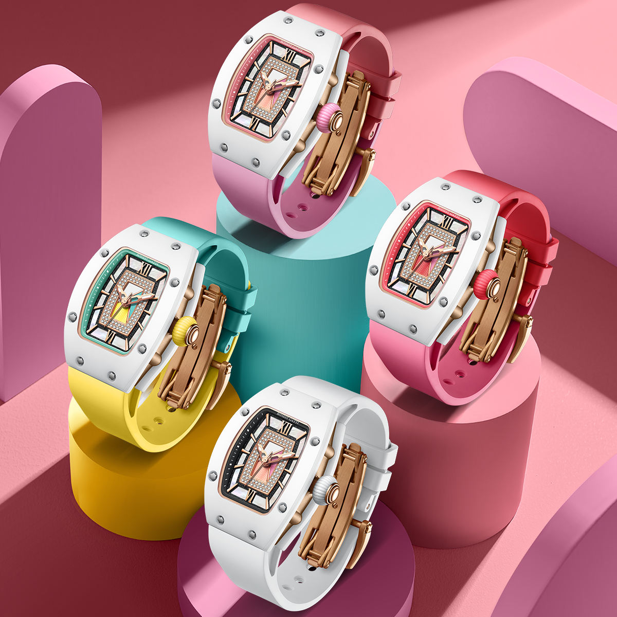 MACHER Monaco Femme - Performance Driven Racing Timepieces - Richard mille, jacob&co homage Watches