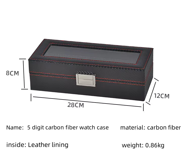 MACHER Carbon fiber travel watch case (3-12 slots) - Performance Driven Racing Timepieces - Richard mille, jacob&co homage Watches
