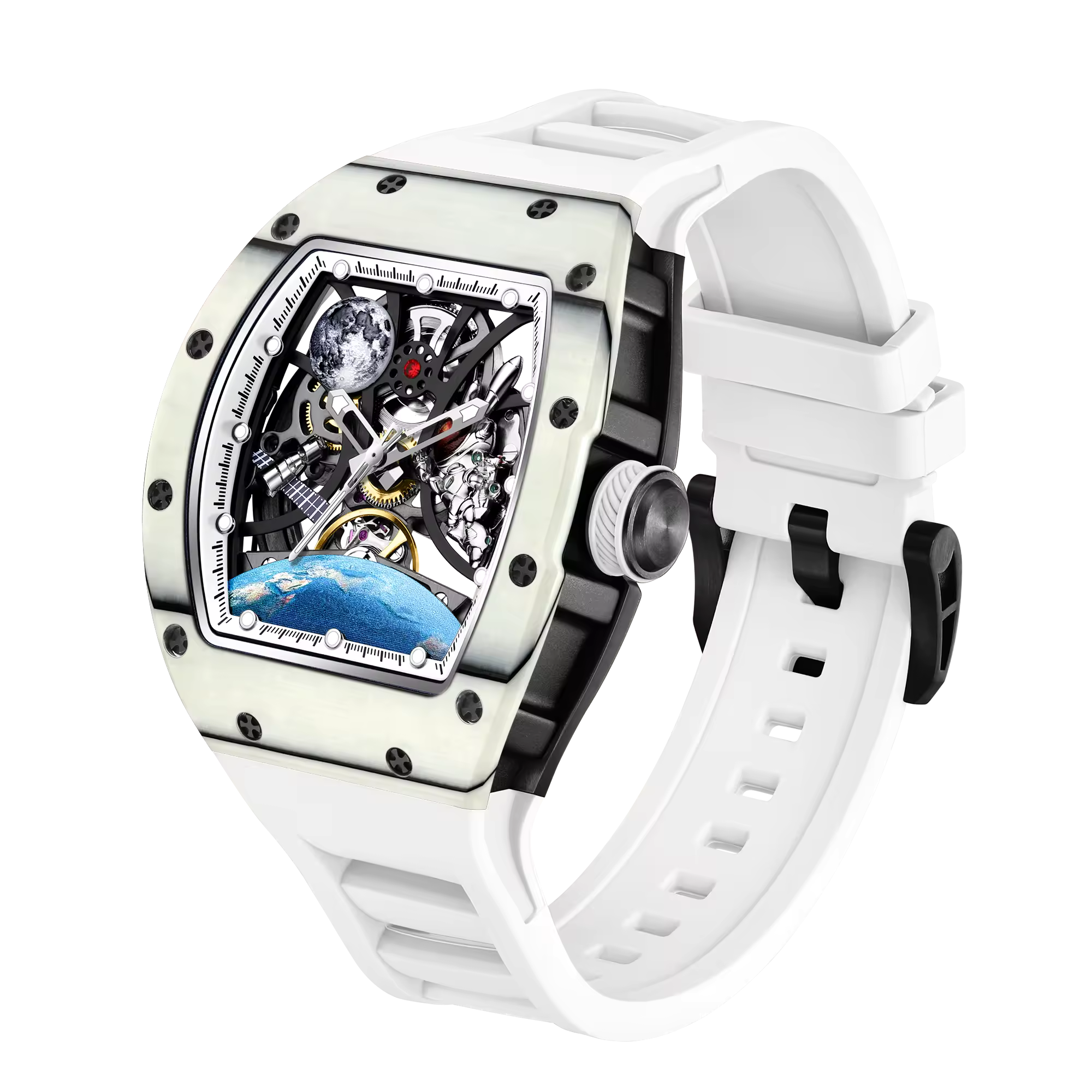MACHER Spacemaster (Carbon fiber case edition) - Performance Driven Racing Timepieces - Richard mille, jacob&co homage Watches