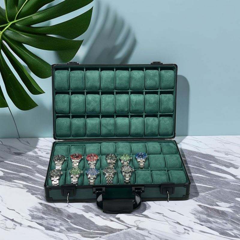 MACHER green travel watch case (10-48 slots) - Performance Driven Racing Timepieces - Richard mille, jacob&co homage Watches