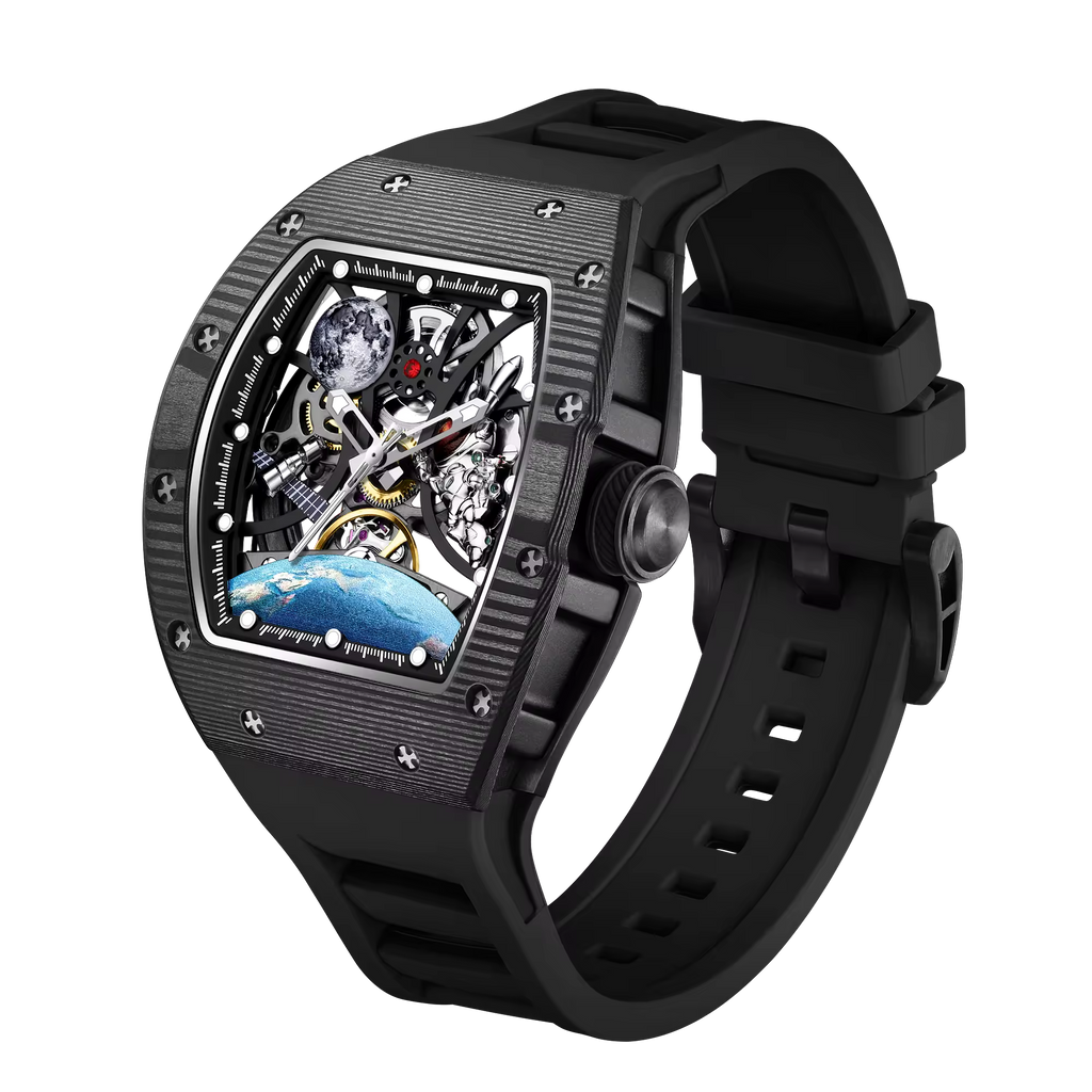 MACHER Spacemaster (Carbon fiber case edition) - Performance Driven Racing Timepieces - Richard mille, jacob&co homage Watches