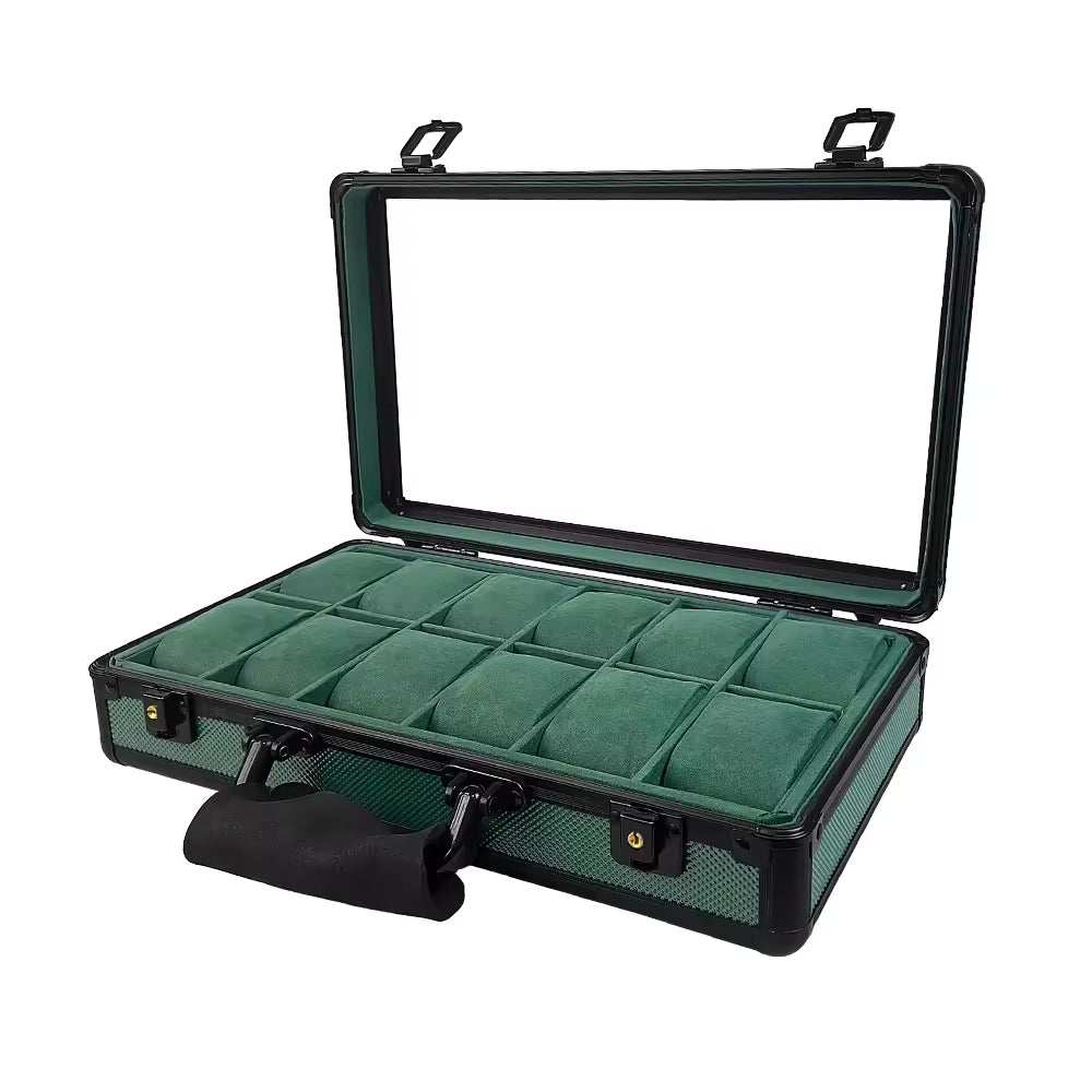 MACHER green travel watch case (10-48 slots) - Performance Driven Racing Timepieces - Richard mille, jacob&co homage Watches